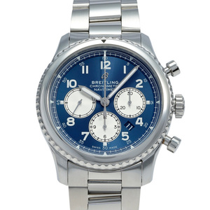 ブライトリング BREITLING ナビタイマー 8 B01 クロノグラフ 43 AB0117131C1A1 ブルー/シルバー文字盤 中古 腕時計 メンズ