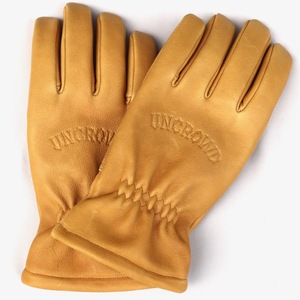 Lサイズ UNCROWD レザー グローブ キャメル色 アンクラウド 2404 WINTER RIDE GLOVE 手袋