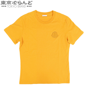 101728409 モンクレール MONCLER ロゴワッペンTシャツ GIROCOLLO F20938C75900 V8161 イエロー コットン L 半袖Ｔシャツ メンズ