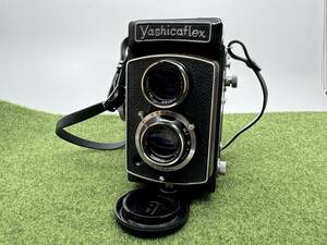 1円出品 ヤシカ Yashica ヤシカフレックス Yashicaflex model A 80mm f/3.5 二眼レフ フィルム カメラ 動作未確認