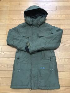 OAKLEY WOMEN’S SKI SNOWBOARDING THINSULATE JACKET (フード脱着可能) size-S(着丈78身幅50) 中古 NCNR