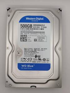 【中古動作品】Western Digital 3.5インチHDD SATA(Serial ATA) 500GB WD5000AZLX-75K2TA0 使用時間 25288時間