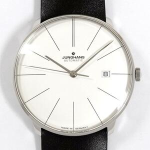 JUNGHANS ユンハンス マイスター ファイン 027 4152 00 メンズ 自動巻き SS/レザー 新品未使用