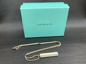 【Y-0175】1円 TIFFANY＆Co ティファニー 1837 ナローバー SV925 ネックレス ペンダント アクセサリー シルバー系 箱付 同梱可【千円市場】