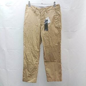 ◇ 新品 a.v.v HOMME バイアス生地 薄手 光沢 オフィス カジュアル パンツ サイズＳ ベージュ レディース E