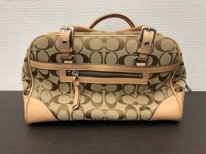 COACH コーチ ハンドバッグ シグネチャー ブラウン系