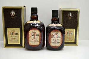 【rmm1】1円～ 未開栓 2本セット Old Parr オールドパー 12年 Scotch Whisky ウイスキー 750ml /1000ml 43％×2本　古酒 ＊同梱不可