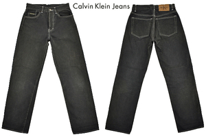 K-2874★Calvin Klein Jeans カルバンクライン ジーンズ W5000-05242-098-2★グレー灰色 ツイル地 ストレート カラーパンツ ジーンズ W28