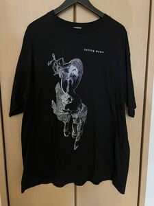 清春 ビッグシルエット Tシャツ falling down MaD × mardigras Moonage Devilment big silhouette t-shirt V系 ヴィジュアル系 VISUAL KEI