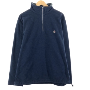 古着 トミーヒルフィガー TOMMY HILFIGER ハーフジップ フリースプルオーバー メンズL /eaa362119 【SS2409_30%】