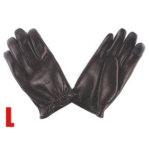 GMG DEER SKIN GLOVE ショートリスト GMG-07 BLACK L/ショートグローブレザーグローブ黒バイク用手袋鹿革本革ライダーツーリングシンプル