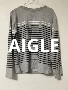 エーグル AIGLE 長袖ボーダーTシャツ