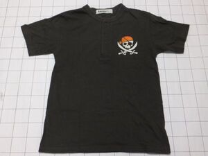 ◆Tシャツ ヘンリーネック 半袖 サイズ(S) Laundry(ランドリー)PIRATE(パイレーツ)◆古着 同梱可 海賊 ドクロ カリビアン