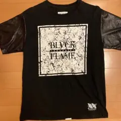 black flame ブラックフレイム　tシャツ 半袖　ロック　b系　ブラック