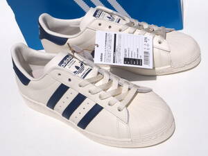 デッド!! US 9 1/2 /27.5cm 新品!! 限定 22年 adidas スーパースター 82 白ｘ青 SUPERSTAR 82 天然皮革 80s