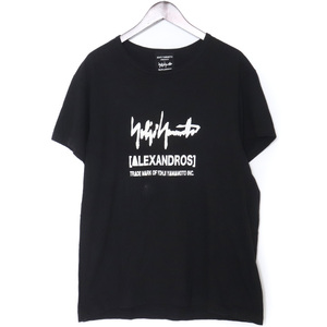 YOHJI YAMAMOTO アレキサンドロスTシャツ サイズ3 ブラック HK-Y96-089 ヨウジヤマモト Alexandros t-shirt 半袖カットソー