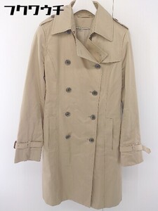 ◇ ◎ green label relaxing UNITED ARROWS ウエストベルト付き 長袖 トレンチ コート サイズ38 ベージュ系 レディース