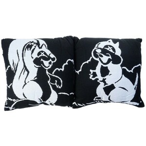 カウズ KAWS ×Disney 2002 Chip and Dale Pillows Set クッション 黒 Size【フリー】 【新古品・未使用品】