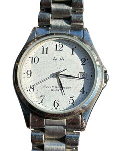 1000円　 SEIKO ALBA セイコー　アルバ クォーツ 腕時計　V732-0D10 アンティーク　現状品