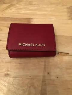 美品　マイケルコース　MICHEL KORS 財布　ミニ　赤