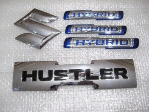 ★希少 ハスラー スズキ HUSTLER MR52S? ハイブリッド×3 Sマーク エンブレム 旧車5点 中古