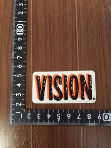 80s VISION 蛍光ロゴ オールド ビンテージ スケートボード ステッカー 新品未使用品 デッドストック old vintage skateboard sticker ③