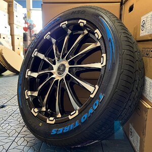 ハイエース 200系 18インチ 新品 タイヤホイール 4本セット BD12!! TOYO H30 225/50R18 1台分 ホワイトレター