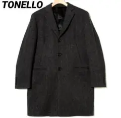 TONELLO トネッロ 高級生地 チェスター コート 48 イタリア製 美品