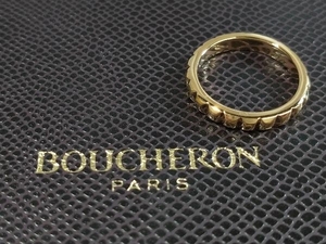 【新品仕上済み】 BOUCHERON ブシュロン ＃6 K18 ピンクゴールド キャトル クルドパリ リング 指輪