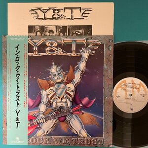 ☆美盤 Y&T ワイ・アンド・ティー / In Rock We Trust AMP-28099 帯付き 【日本盤】 LP レコード アナログ盤