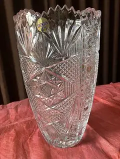 新品　SOGA  クリスタルガラス花瓶　フラワーベース　26.5㎝