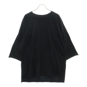 SOPHNET. ソフネット 17SS WIDE HALF SLEEVE CUT&SEWN ワイド 半袖カットソー Tシャツ ブラック SOPH-170101