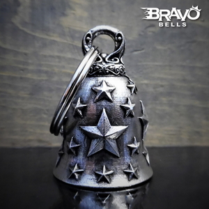 米国製 Bravo Bells スター 星 ベル [Star] Made in USA 魔除け お守り バイク オートバイ 鈴 アクセサリー キーホルダー ガーディアンベル