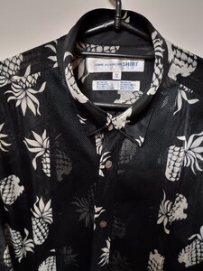 COMME des GARCONS SHIRT コムデギャルソン★フランス製★長袖シャツ★パイナップル柄★Mサイズ