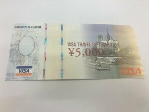 【1円】VISA 旅行券 5000円 VJA VISAトラベル ギフトカード 送料無料 (普通郵便)