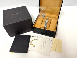 ☆ブルガリ BVLGARI BB23SS ブルガリブルガリ 12Pダイヤ クォーツ レディース