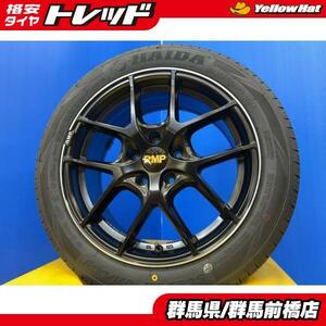 90系 ノア ヴォクシー ステップワゴン MID RMP 025F 7J 17 +40 114.3 5H セミグロスブラック HAIDA HD668 205/55R17 205/55-17 前橋