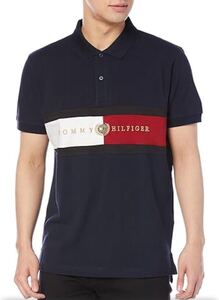 送料無料 新品 TOMMY HILFIGER ストライプ ポロシャツ XL