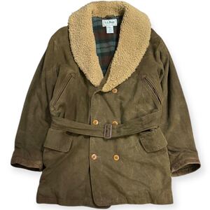 稀少 L.L.Bean 80s 90s USA製 ビンテージ Thinsulate アーミーダック ムートンボア マッキーノコート ブランケットライナー レザートリム L