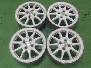 【訳あり品】 HT81S スイフトスポーツ 純正 15×5J 4H PCD100 +45 4本SET (H24048) 