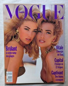 1990年 VOGUE PARIS タチアナ・パティッツ スーパーモデル/ブルース・ウェーバー Bruce Weber/Joe McKenna/Elaine Irwin/フランス ヴォーグ