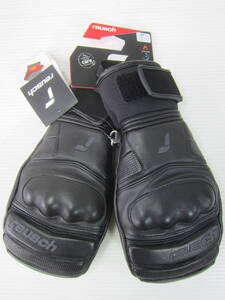 新品◆ロイシュreusch ワールド チャンプ ミトン スノーボード 本革レザー グローブ M WORLD CHAMP MITTEN 63.01.405-7700 黒 スノボ