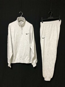 90s 希少 デットストック◆NIKE ナイキ スウェット 上下セット XXL 　霜降りグレー　ヴィンテージ