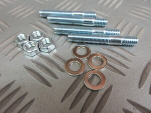 キャブレタースタッドボルト 4pcSET Stud Length (in.):2.225 in.Thread Size:5/16 in.-18, 5/16 in.-24 EDELBROCK　HOLLEY！