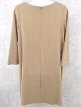 ◇ Demi-Luxe BEAMS デミルクス ビームス 長袖 膝丈 ワンピース 38 ブラウン系 *