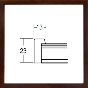 正方形の額縁 木製フレーム 5767 300角 （ 30角 ）サイズ ブラウン
