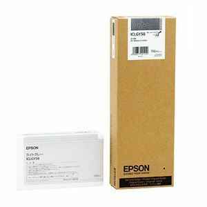 【新品】(まとめ) エプソン EPSON PX-P／K3インクカートリッジ ライトグレー 700ml ICLGY58 1個 【×10セット】