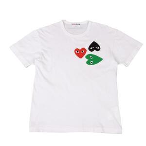 コムデギャルソン パルファムCOMME des GARCONS PARFUMS トリプルハートロゴTシャツ 白L