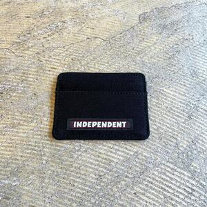 新品 INDY INDEPENDENT BAR LOGO WALLET CARD HOLDER BLACK インディー インディペンデント バーロゴ ウォレット カードホルダー 黒 財布