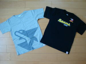 名古屋グランパス キッズ Tシャツ 2枚 150cm FAMILY SYMBOL kids Tee グレー + BEAMS JAPAN Tシャツ 黒 Jリーグ グッズ ビームス